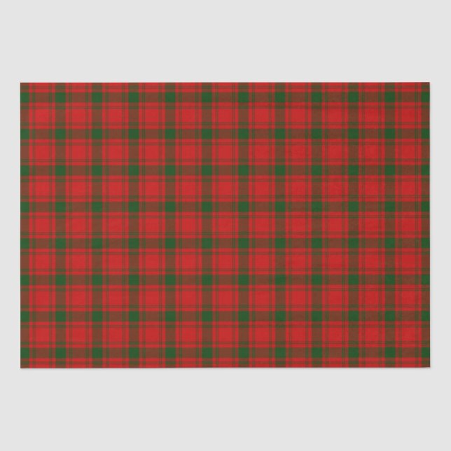 Clan MacQuarrie Tartan und Wappen Seidenpapier (Vorderseite)