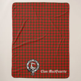 Clan MacQuarrie Tartan und Wappen Sherpadecke