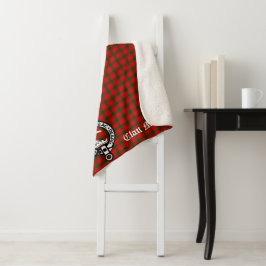 Clan MacQuarrie Tartan und Wappen Sherpadecke