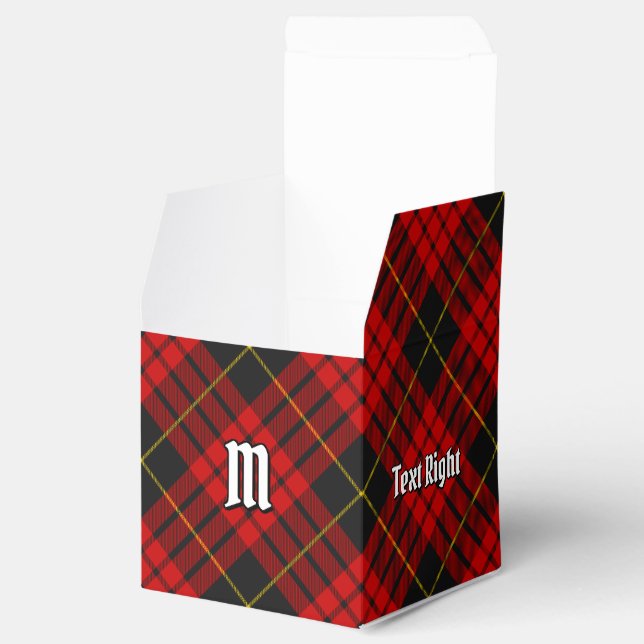 Clan MacQueen Tartan Geschenkschachtel (Geöffnet)