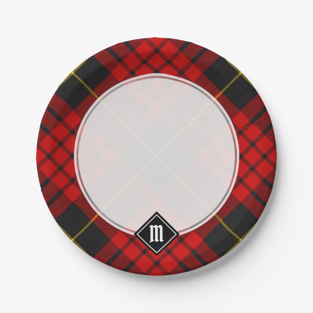 Clan MacQueen Tartan Pappteller (Vorderseite)