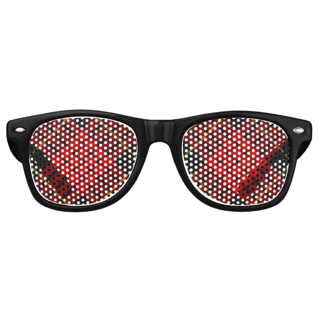 Clan MacQueen Tartan Partybrille (Vorderseite)