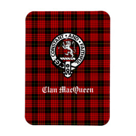 Clan MacQueen Wappen Abzeichen & Tartan Magnet