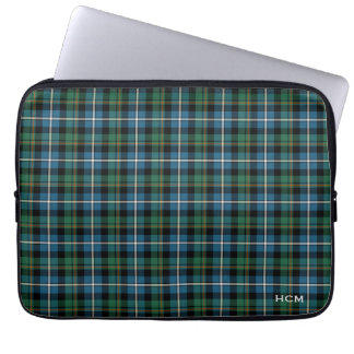 Clan MacRae Hunting Tartan Scottish Kariert Monogr Laptopschutzhülle
