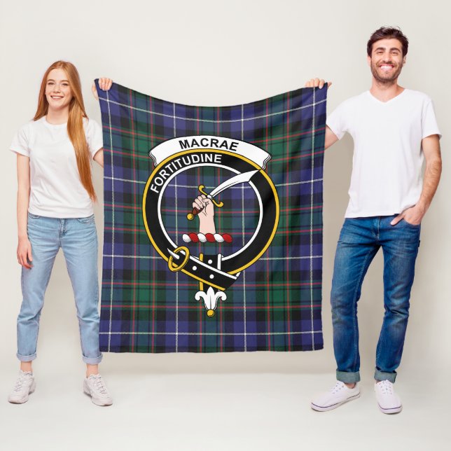 Clan MacRae Jagd Modernes Tartan Kariert Fleecedecke (Beispiel)