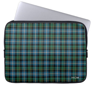 Clan MacRae Jagdtartan-schottisches kariertes Laptopschutzhülle