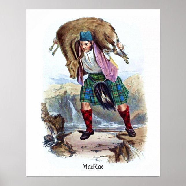Clan MacRae von R. R. McIan Poster (Vorne)
