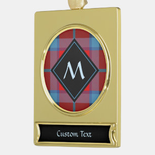 Clan MacTavish Tartan Banner-Ornament Gold