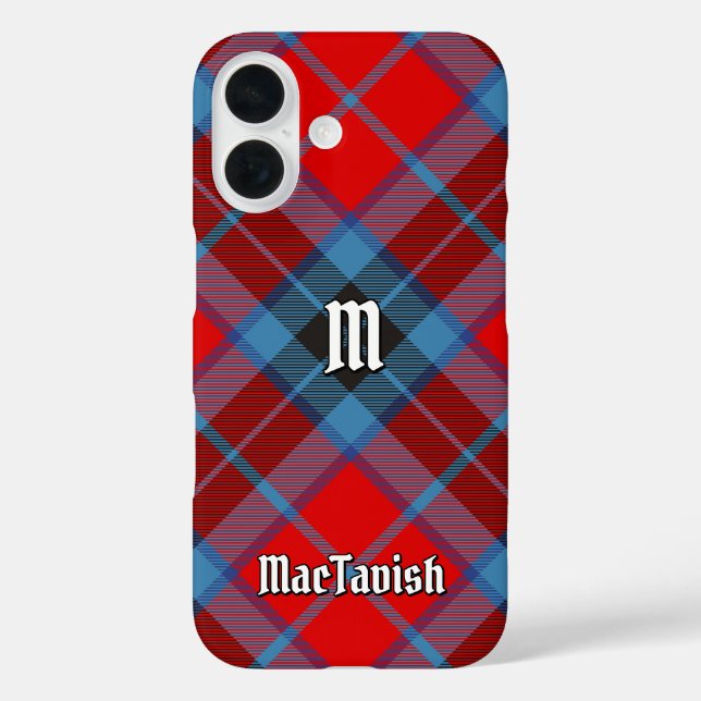 Clan MacTavish Tartan iPhone 16 Hülle (Rückseite)