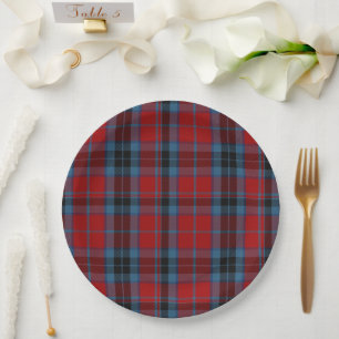 Clan MacTavish Tartan Kariert Pappteller