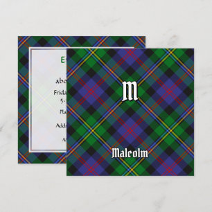 Clan Malcolm Tartan Einladung