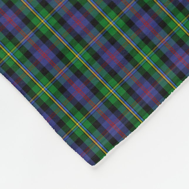 Clan Malcolm Tartan Fleecedecke (Ecke)