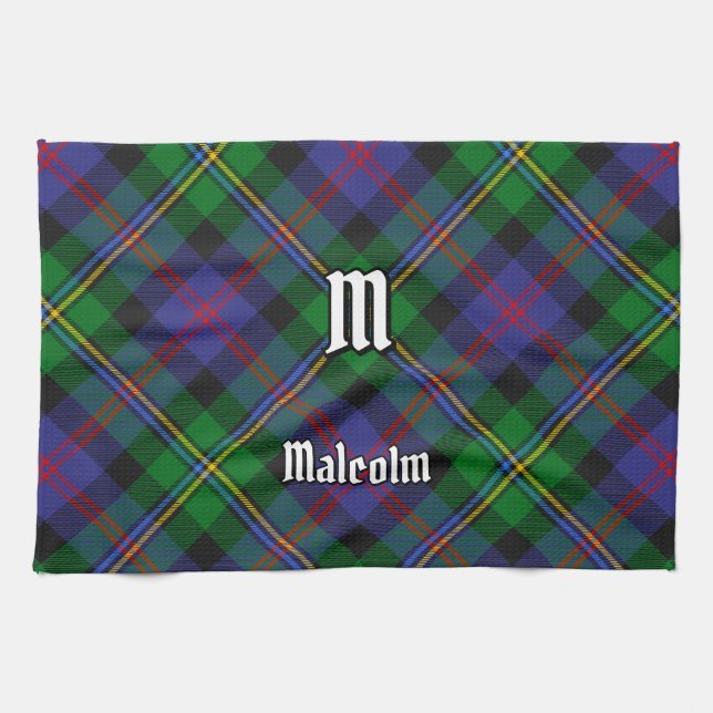 Clan Malcolm Tartan Geschirrtuch (Horizontal)