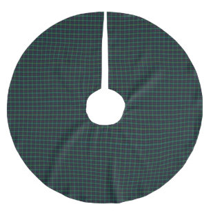 Clan Malcolm Tartan Karo Polyester Weihnachtsbaumdecke