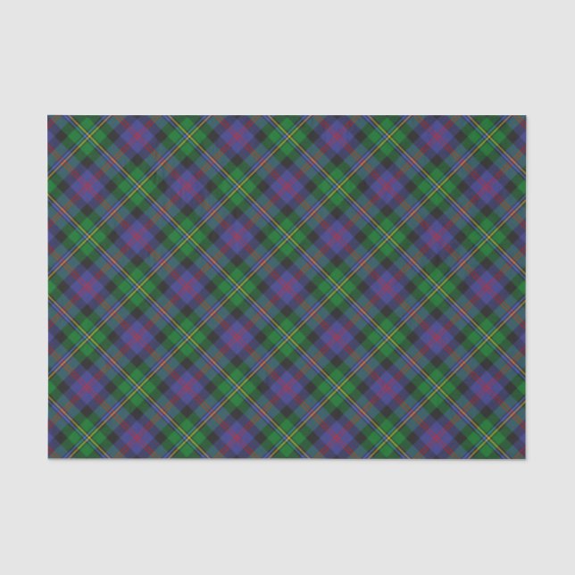 Clan Malcolm Tartan Seidenpapier (Vorderseite)