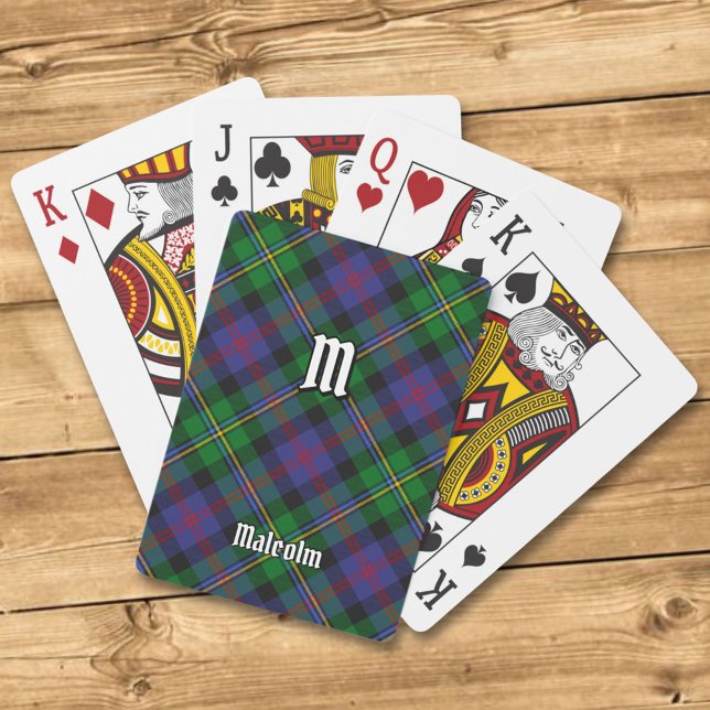 Clan Malcolm Tartan Spielkarten (Von Creator hochgeladen)