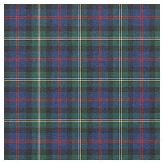 Clan Malcolm Tartan Stoff (Nahaufnahme)
