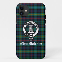 Clan Malcolm Tartan und Wappen Case-Mate iPhone Hülle