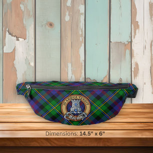 Clan Malcolm-Wappen über Tartan Bauchtasche