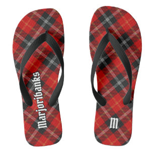 Clan Marjoribanks Tartan Flip Flops