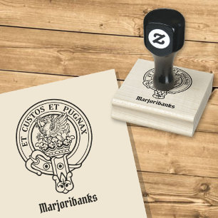 Clan Marjoribanks Wappen Rubber Briefmarke Gummistempel