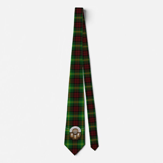 Clan-Martin Tartan und Sporran Krawatte (Vorderseite)