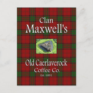 Clan Maxwells Old Caerlaverock Coffee Co. Postkarte