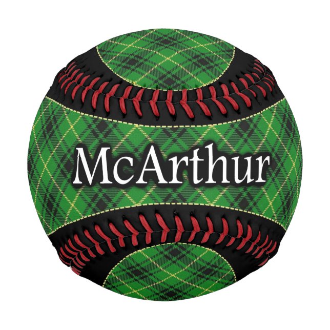 Clan McArthur MacArthur Scottish Tartan Baseball (Vorderseite)