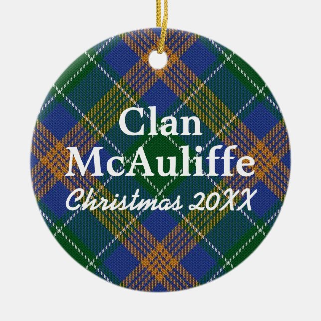 Clan McAuliffe IrenTartan Keramik Ornament (Vorne)