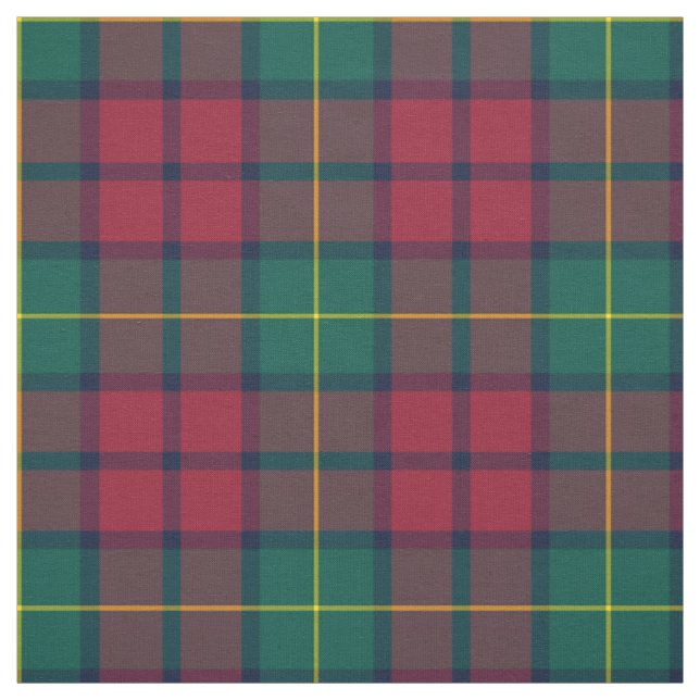 Clan McCarthy Tartan Green und Red Kariert Stoff (Muster)