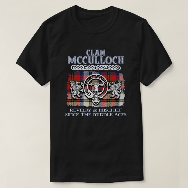 Clan McCulloch Wappen Schottische Clans Schottisch T-Shirt (Design vorne)