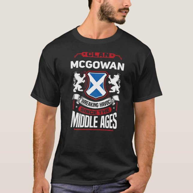 Clan McGowan Scottish Surname Family Wiedersehen S T-Shirt (Vorderseite)