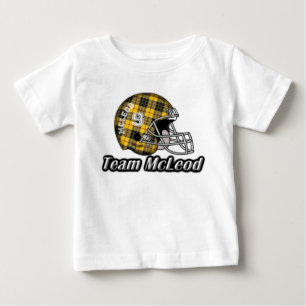 Clan McLeod MacLeod Tartan Team Football Helmet Baby T-shirt