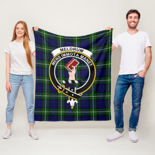 Clan Meldrum Forbes Tartan Kariert Fleecedecke