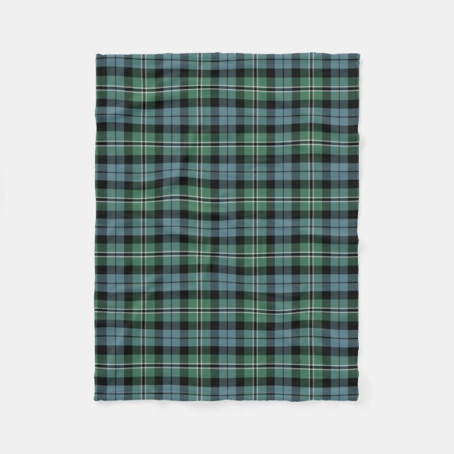 Clan Melville Tartan Kariert Fleecedecke (Vorderseite)