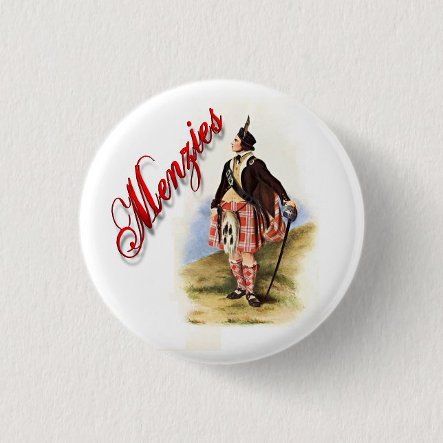 Clan Menzies Scottish Dream Button (Vorderseite)