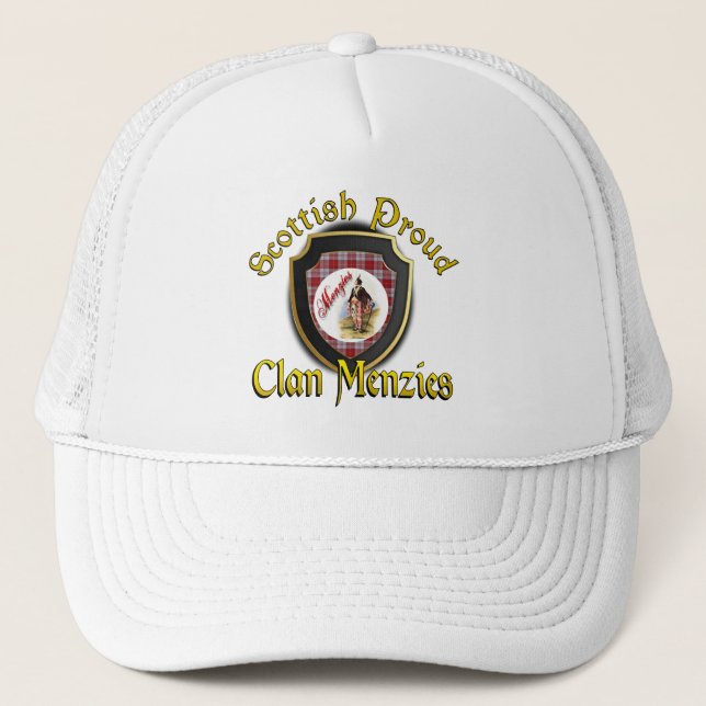 Clan Menzies Scottish Dynasty Cap Truckerkappe (Vorderseite)