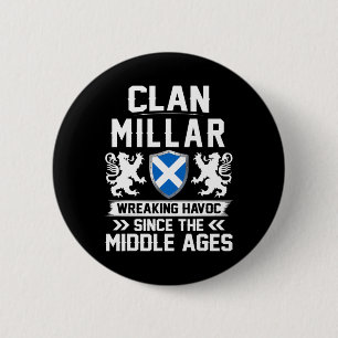 Clan Millar Scottish Family Scotland Mothers Day F Button