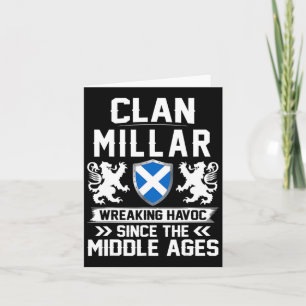 Clan Millar Scottish Family Scotland Mothers Day F Karte