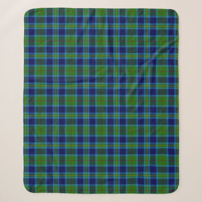 Clan Miller Tartan Kariert Sherpadecke (Vorderseite)