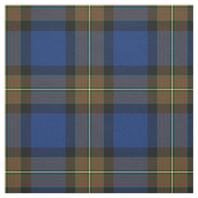 Clan Minnock Tartan Blue Kariert Stoff (Muster)