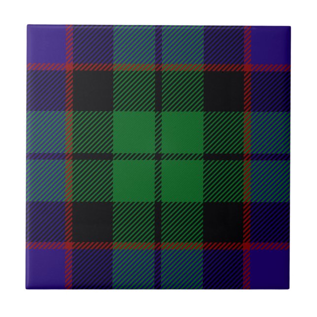 Clan Mitchell Tartan Fliese (Vorderseite)