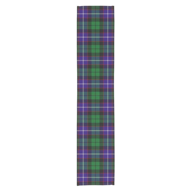 Clan Mitchell Tartan Kurzer Tischläufer (Vorderseite)