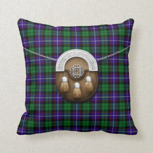Clan Mitchell Tartan und Sporran Kissen