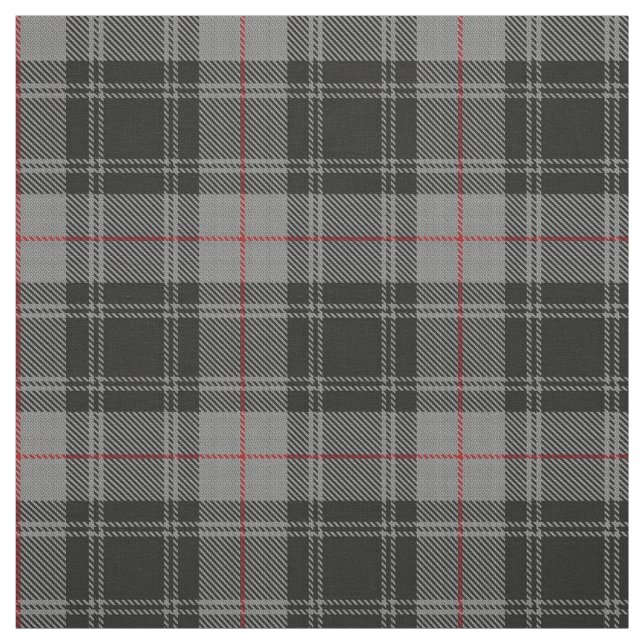 Clan Moffat grauer schwarzer roter schottischer Stoff (Muster)