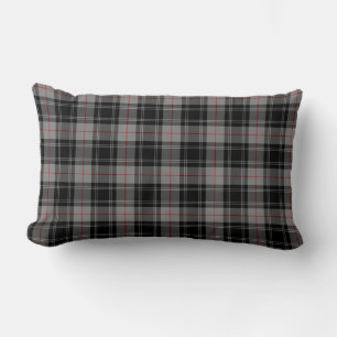 Clan Moffat Tartan-graues und schwarzes kariertes Lendenkissen