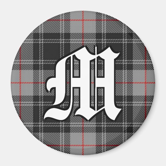 Clan Moffat Tartan Kariert Accents Magnet (Vorne)
