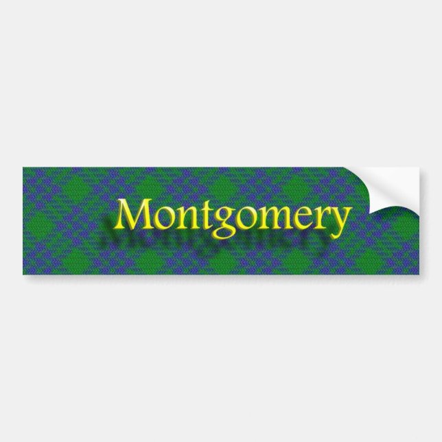 Clan Montgomery Scottish Autoaufkleber (Vorne)