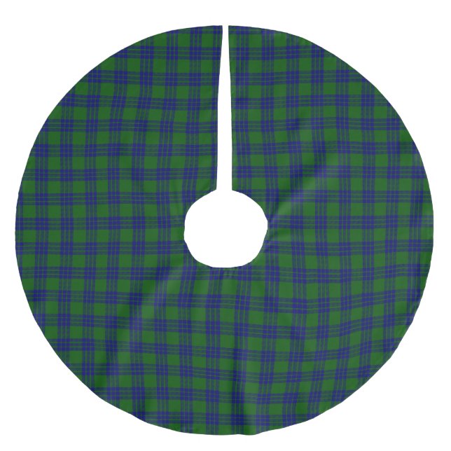 Clan Montgomery Tartan Polyester Weihnachtsbaumdecke (Vorderseite)