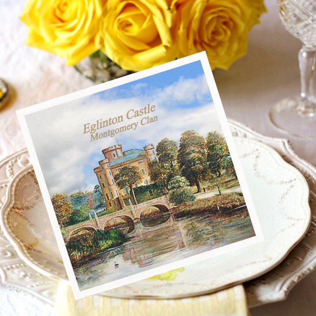 Clan Montgomery's Eglinton Castle Scotland Serviette (Von Creator hochgeladen)